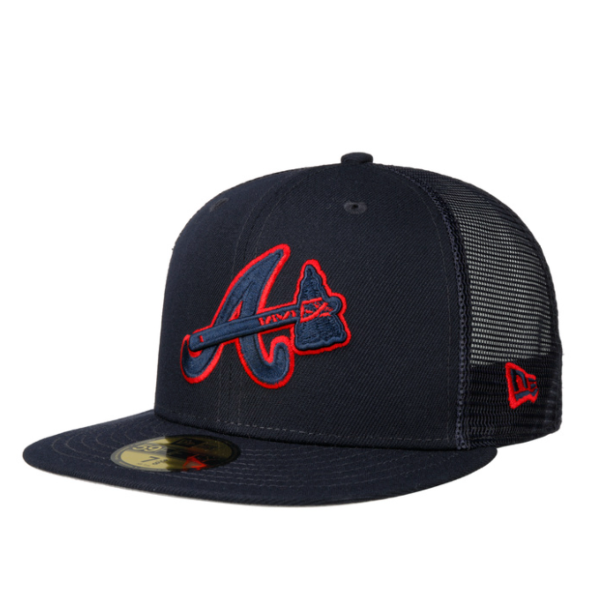 NewEra MLB Atlanta Braves A Batting Practice Mesh 59FIFTY Fitted Hat