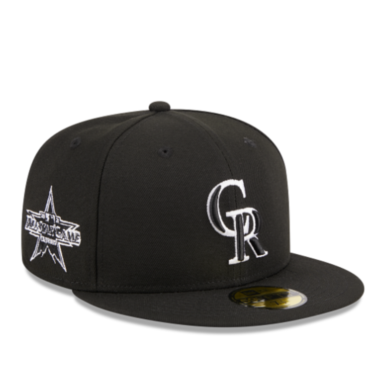 Colorado Rockies ASG 2021 Black White  59Fifty Fitted Hat