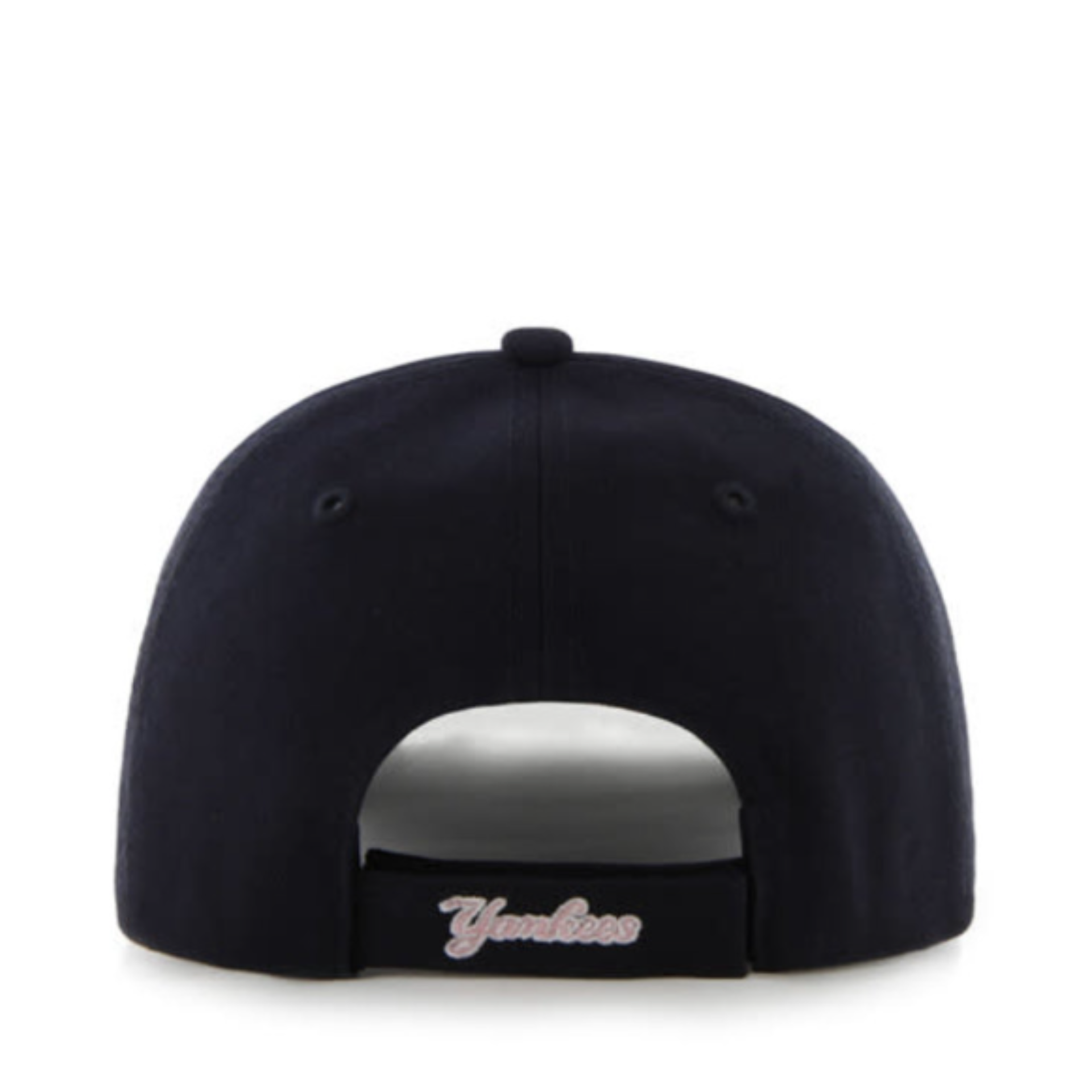 Back of 47 Brand New York Yankees NY Navy Pink MVP Adjustable Velcro Hat