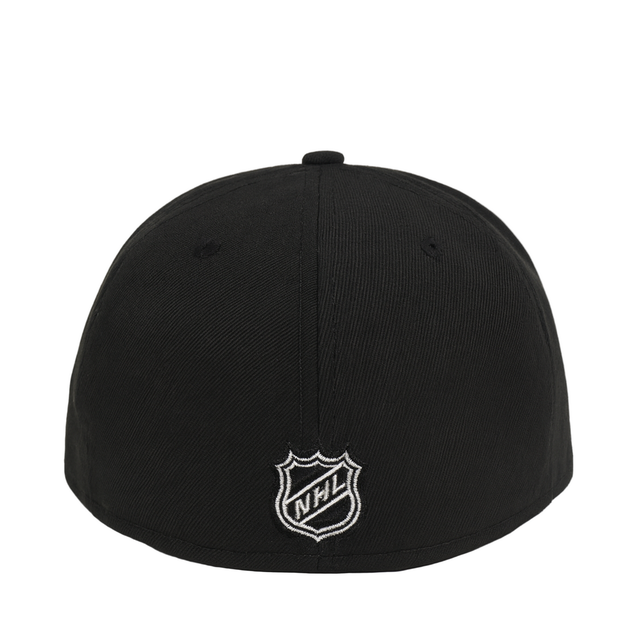 Black cap with NHL logo on a white background