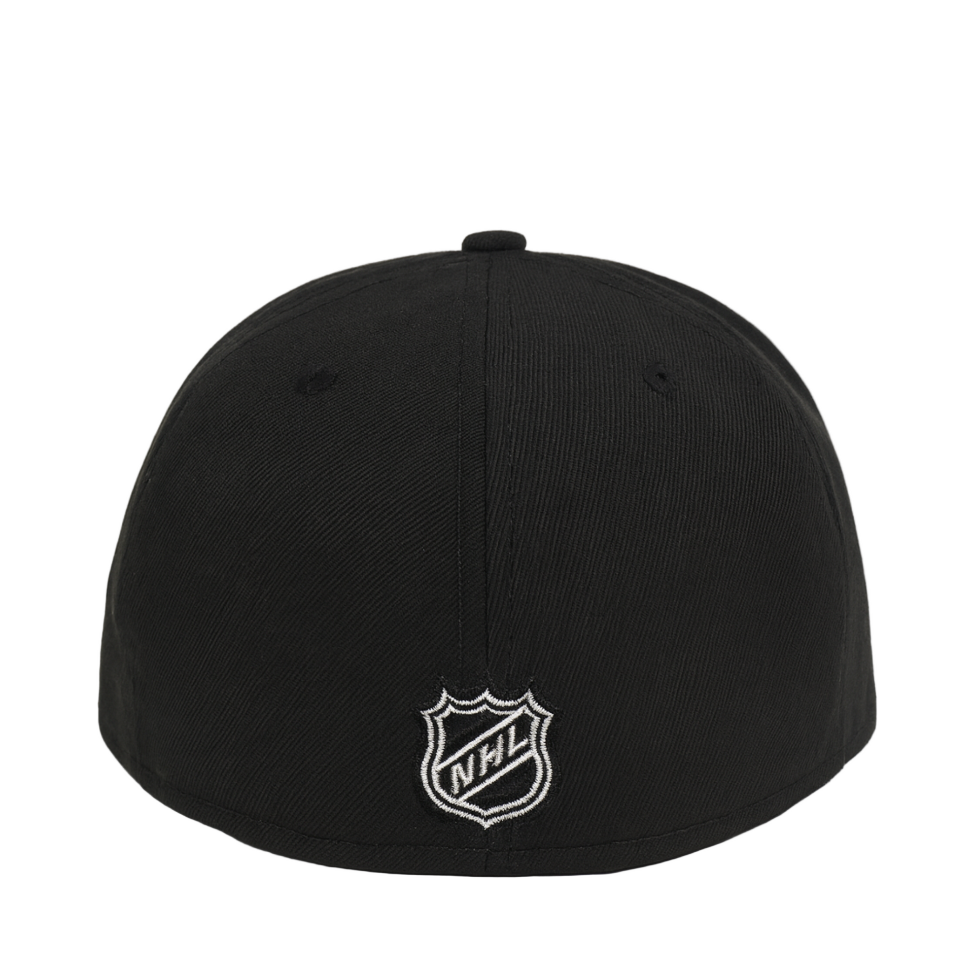 Black cap with NHL logo on a white background