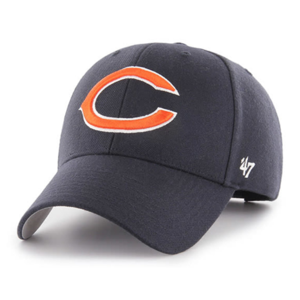 47 Brand Chicago Bears Navy MVP Adjustable Velcro Hat