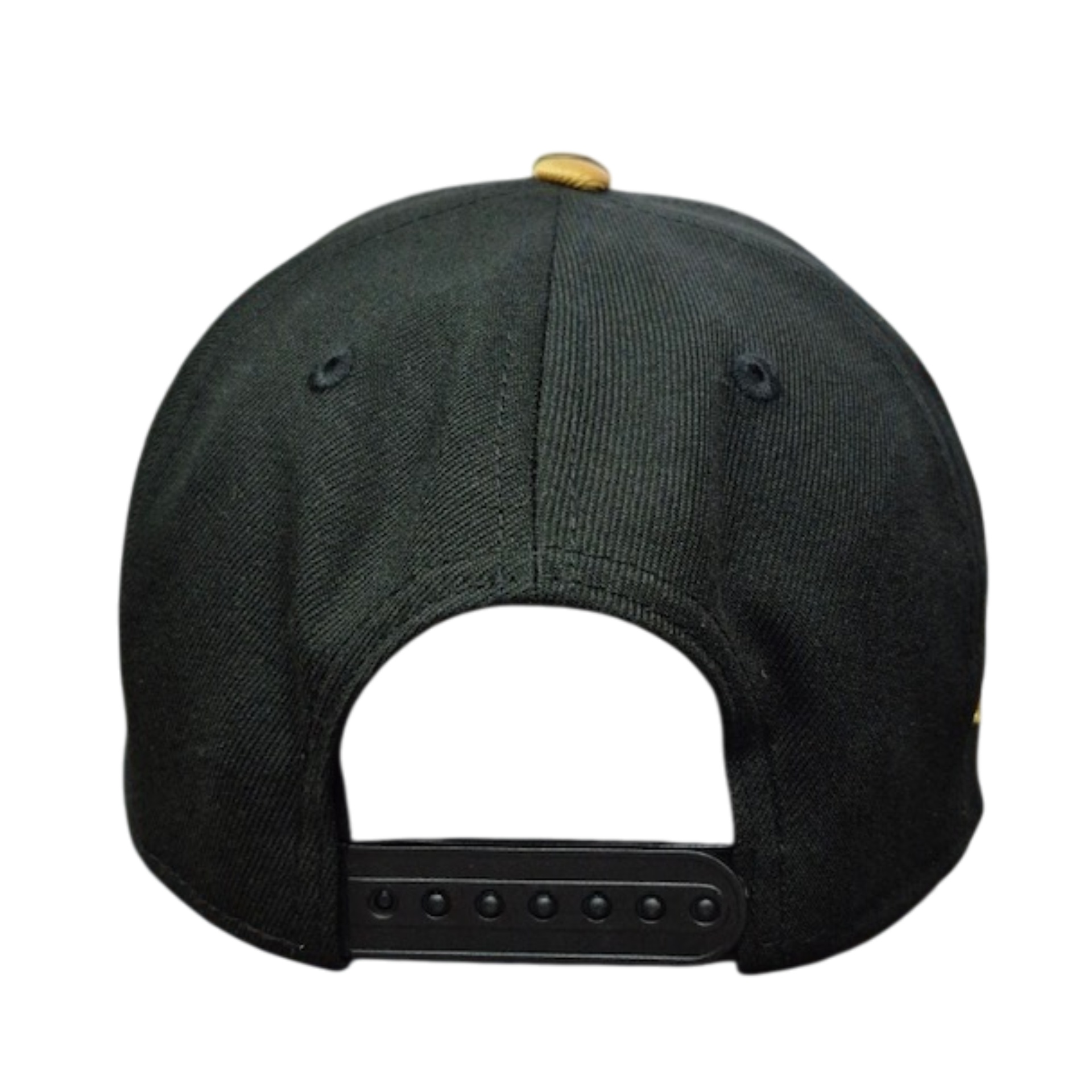 Back of New Era YOUTH Los Angeles Dodgers LA Black Gold 2024 World Series Snapback Cap