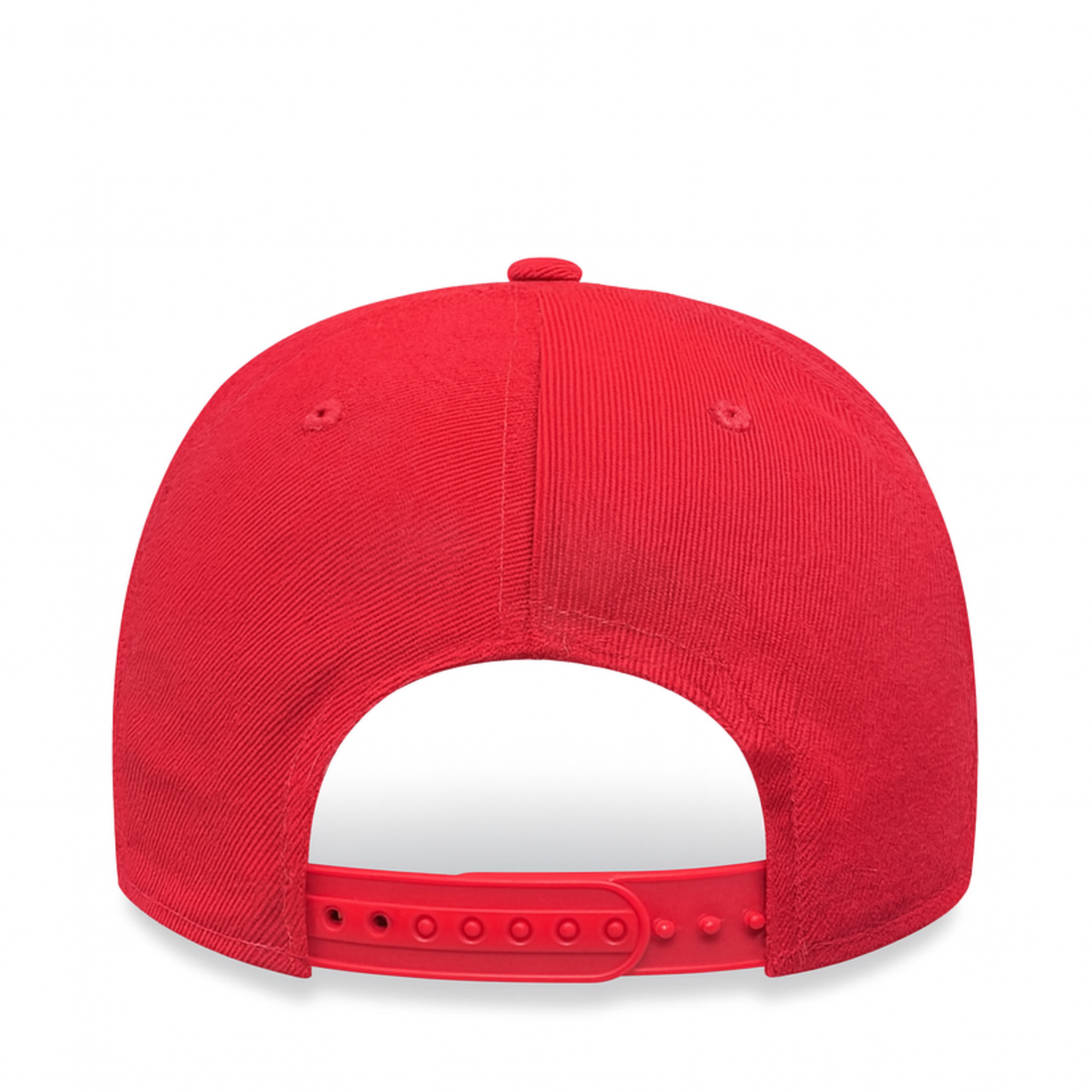 Back of New Era Las Vegas Raiders Red A-Frame 9FORTY Snapback