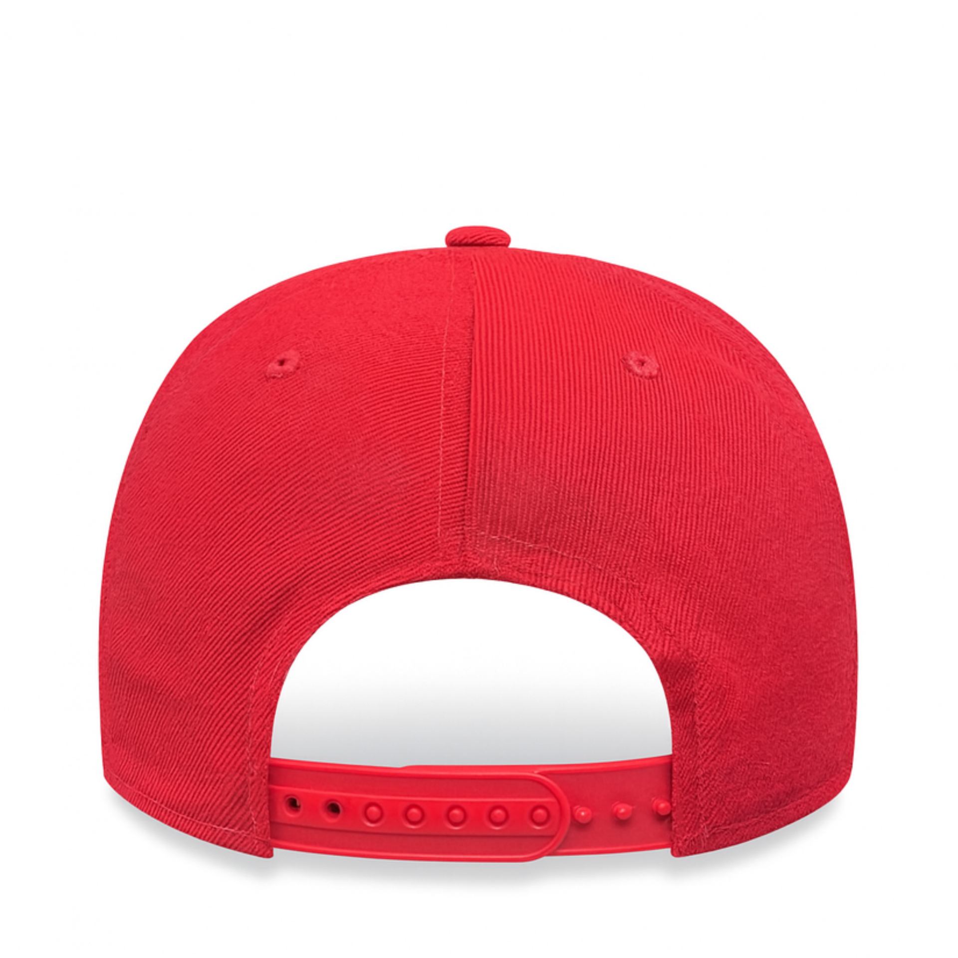 Back of New Era Las Vegas Raiders Red A-Frame 9FORTY Snapback