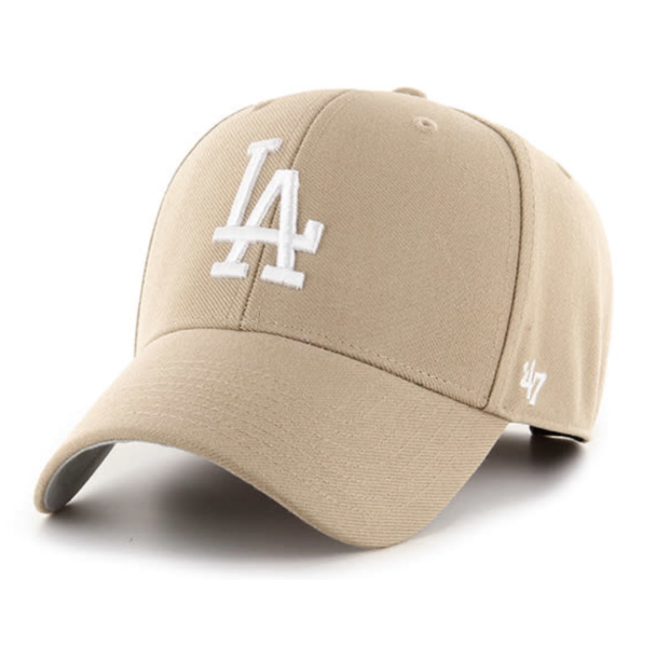 47 Brand Los Angeles Dodgers Khaki MVP Adjustable Velcro Hat