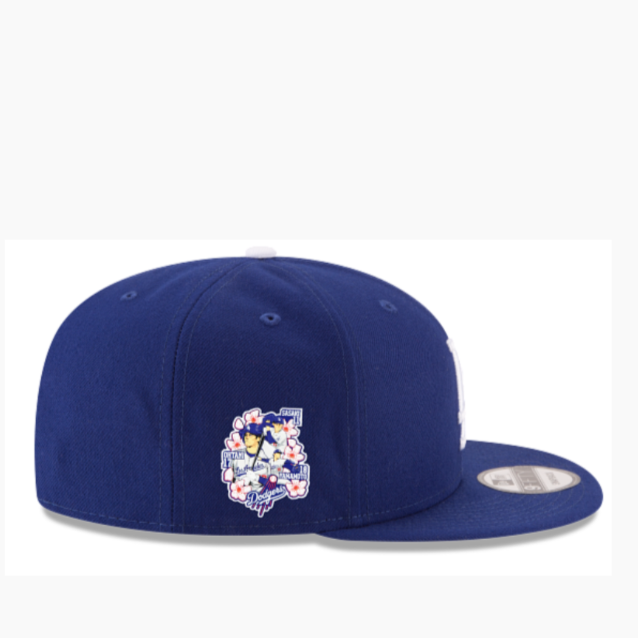 Side of YOUTH Los Angeles Dodgers Triple Player Side Patch Blue 59FIFTY Fitted Hat