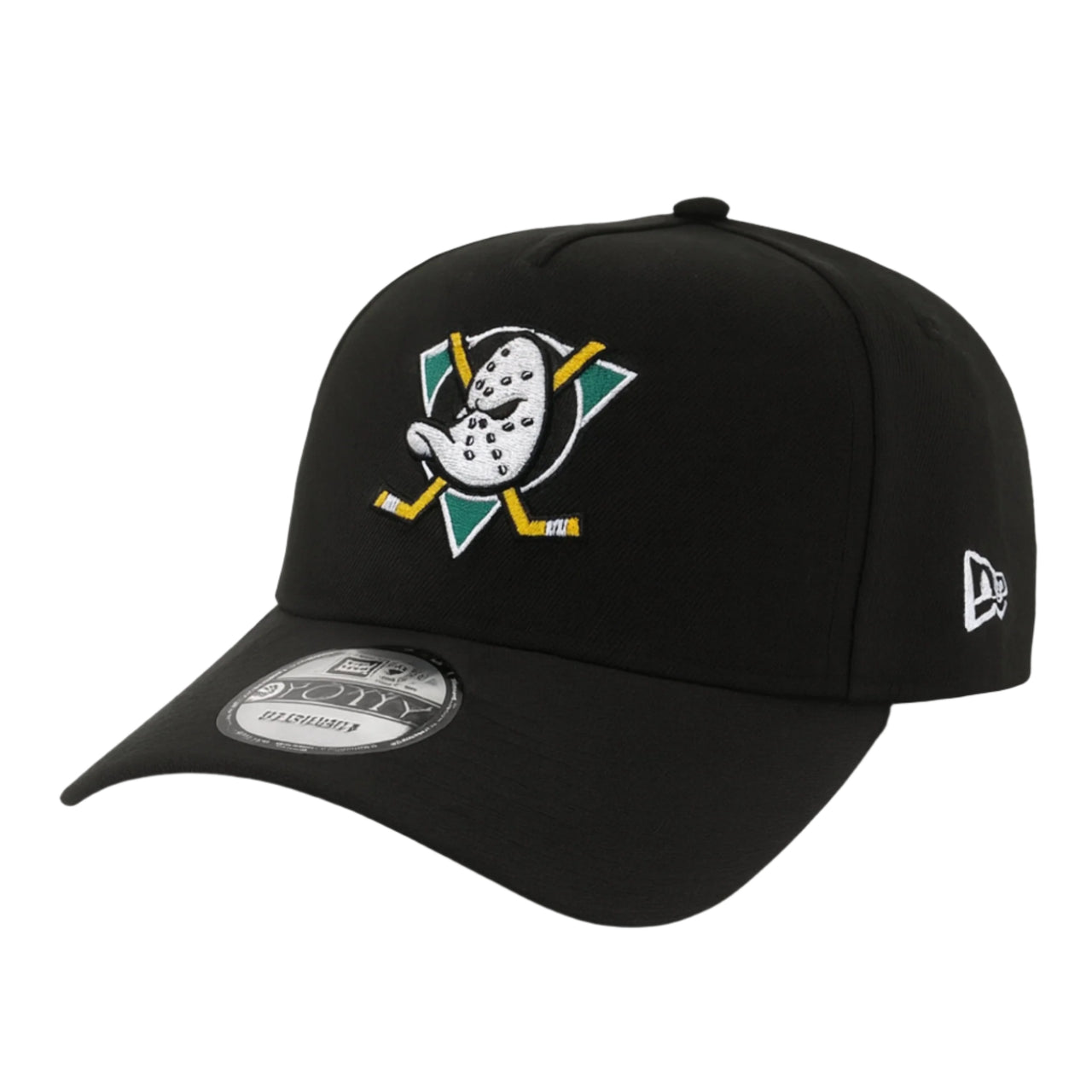 New Era Anaheim Ducks Black 9FORTY A-Frame Snapback Hat