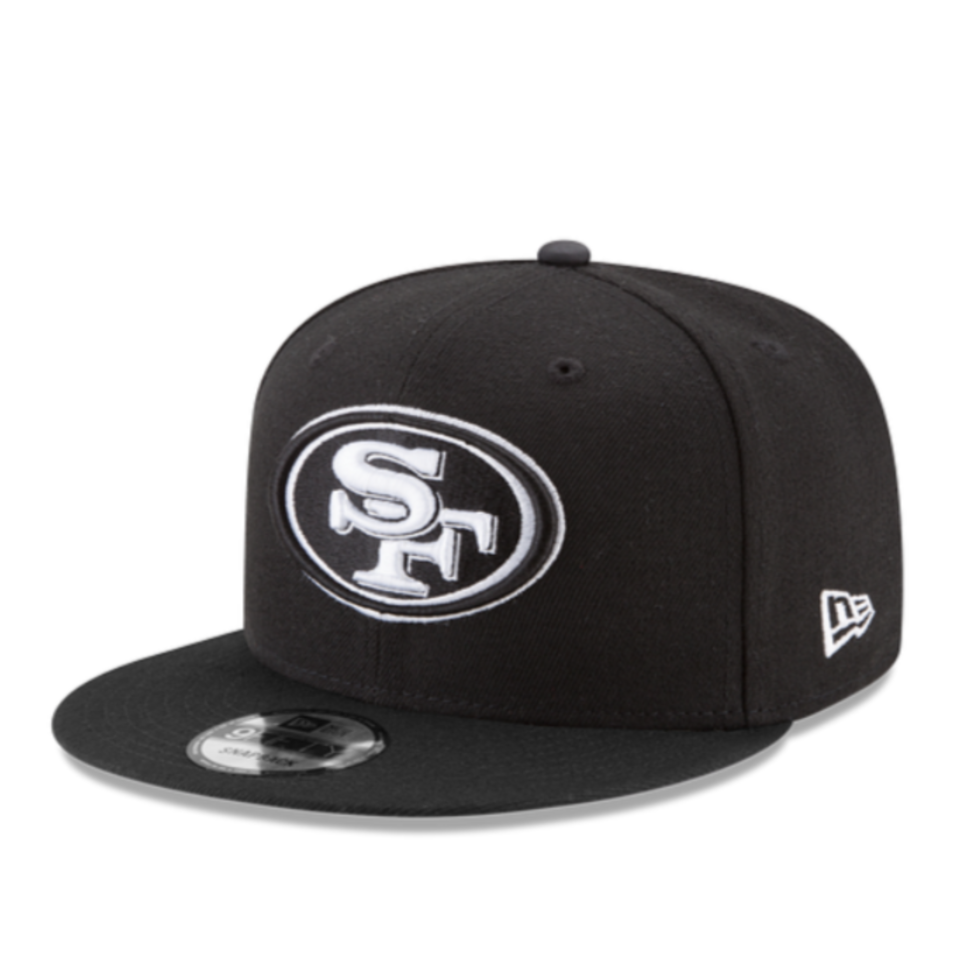 New Era 9FIFTY NFL San Francisco 49ers SF Men's Snapback Hat Black/White