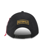 Back of New Era X Alpha Industries Washington Nationals 9FORTY M-Crown A-Frame Snapback Hat