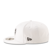 New Era NFL Las Vegas Raiders 9FIFTY Men's Snapback Hat White Side