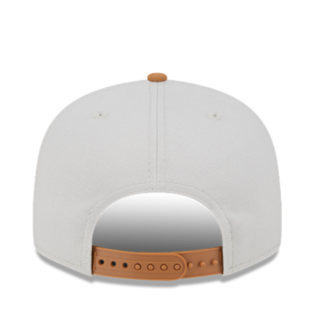 Back of New Era Los Angeles Dodgers LA Beige/Light Bronze Color Pack 9FIFTY Snapback Hat