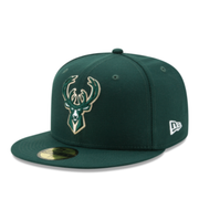 New Era NBA Milwaukee Bucks Green 59FIFTY Fitted Hat 