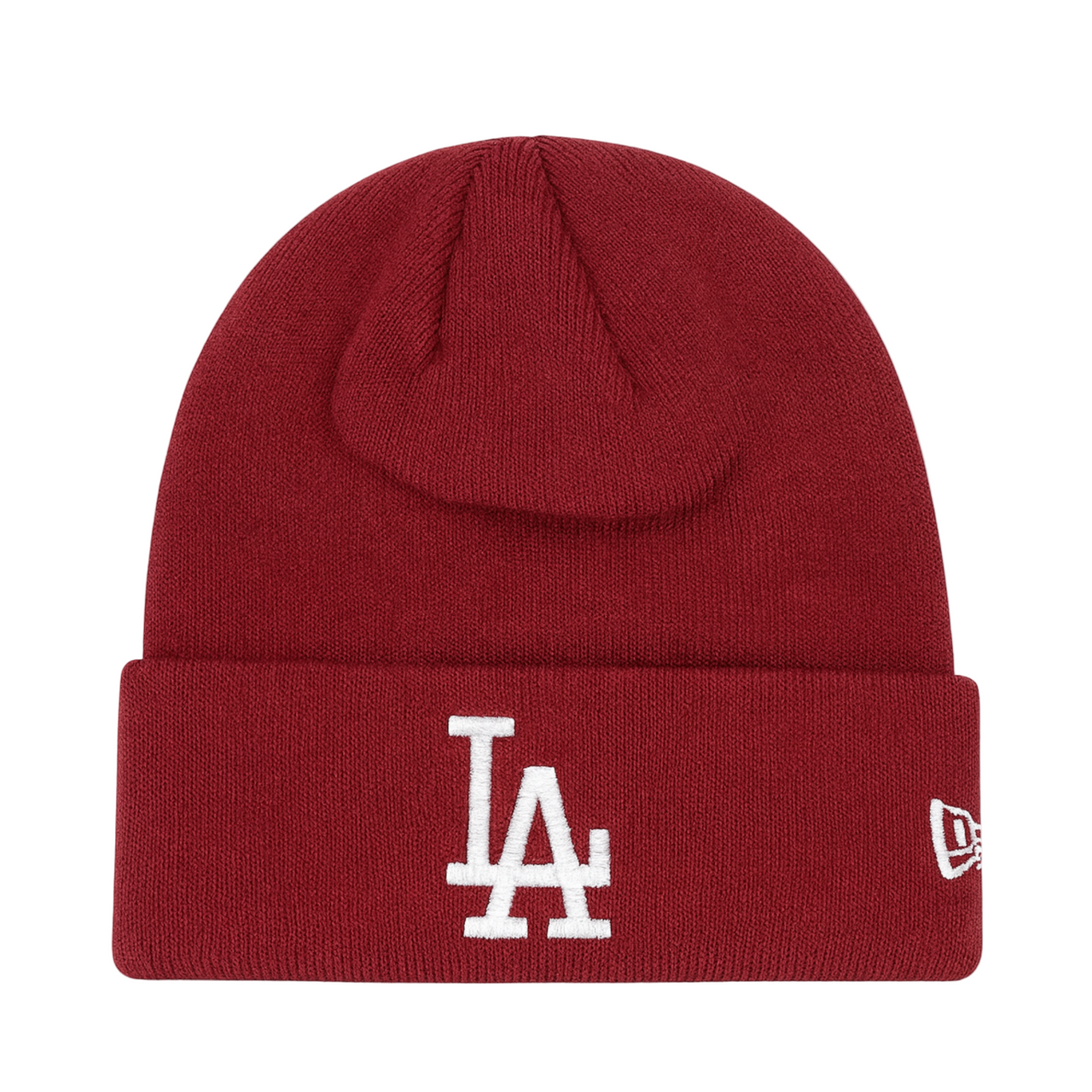 New Era Los Angeles Dodgers Maroon Cuff Knit Beanie