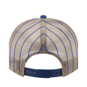 Back of New Era Los Angeles Dodgers Royal Vintage Arched Foam Front 9FIFTY A-Frame Adjustable Trucker Hat