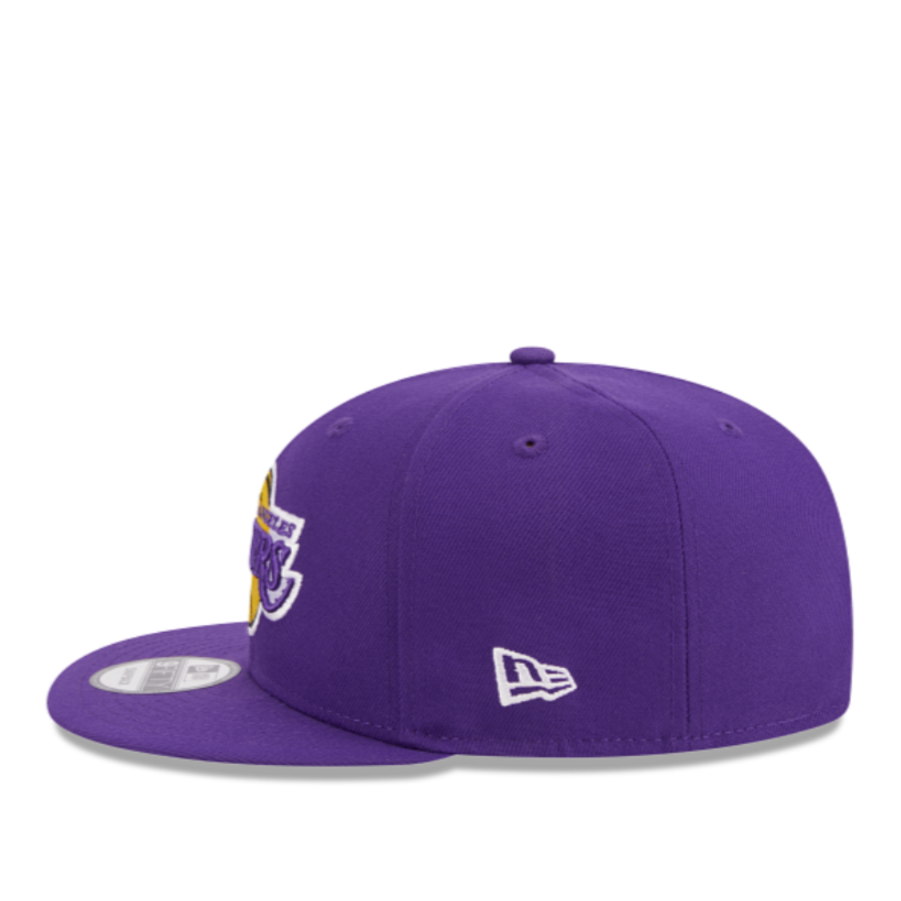 Side of New Era Los Angeles Lakers Purple Hardwood Classics 9FIFTY Snapback Hat