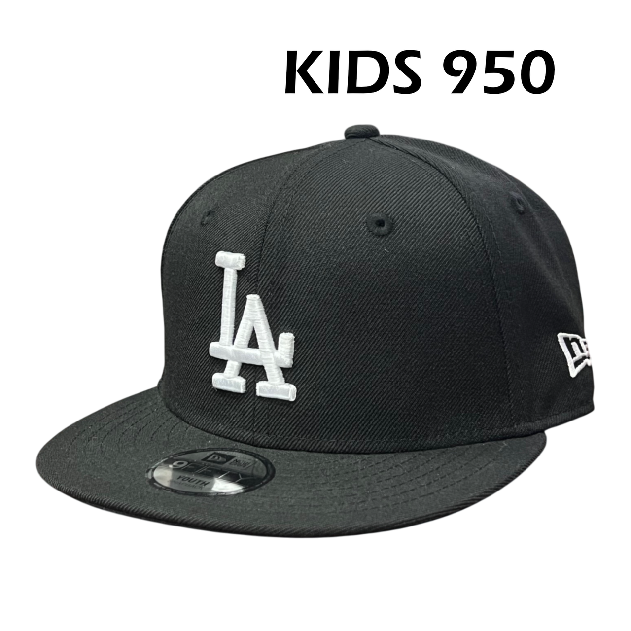 YOUTH Los Angeles Dodgers LA Black Snapback Cap