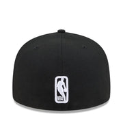 New Era Los Angeles Lakers Black 59FIFTY Fitted Hat back view