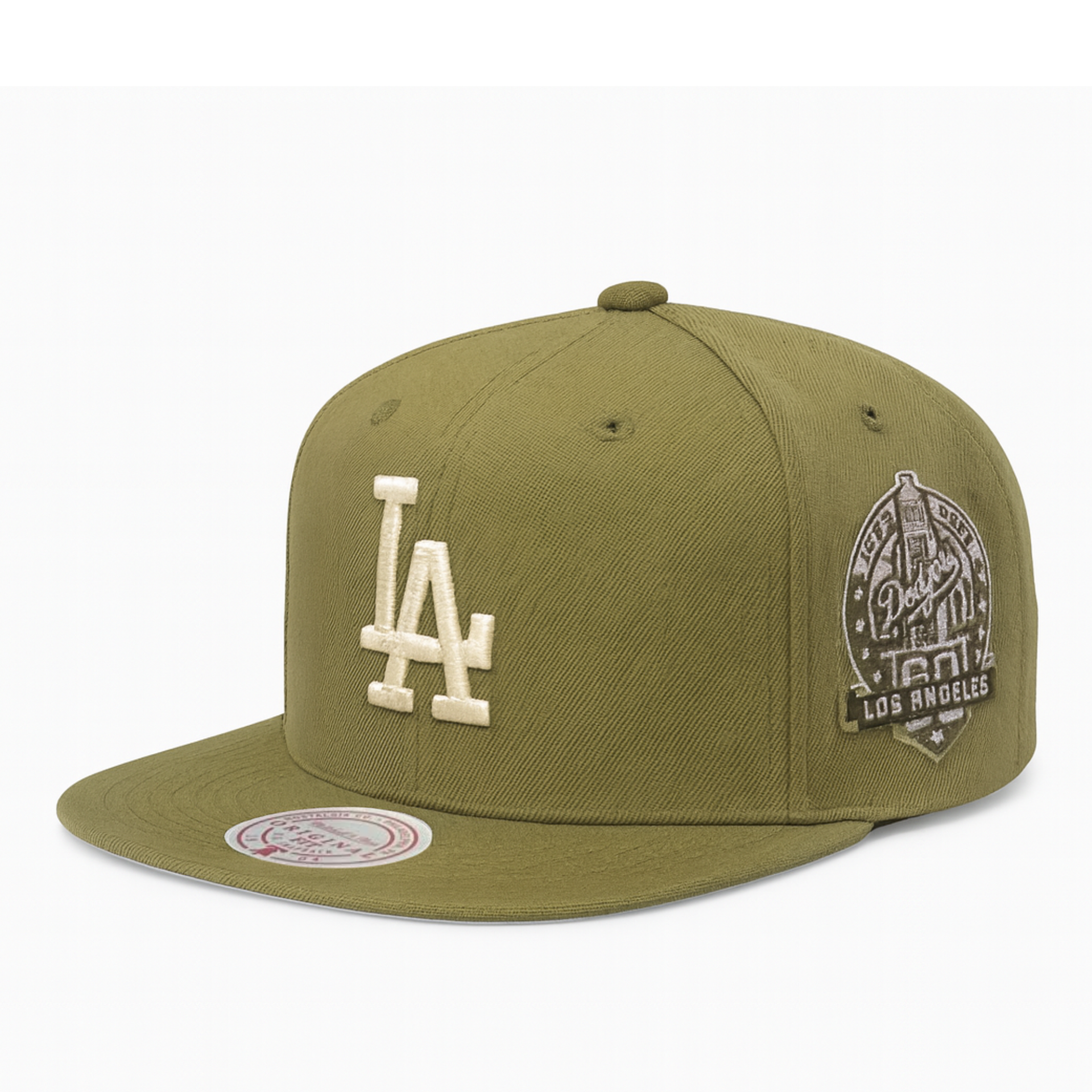 Los Angeles Dodgers Fashion Basic 60th Anniversary Olive Original Fit Snapback