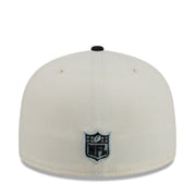 New Era Las Vegas Raiders Chrome Black 59FIFTY Fitted Hat back view