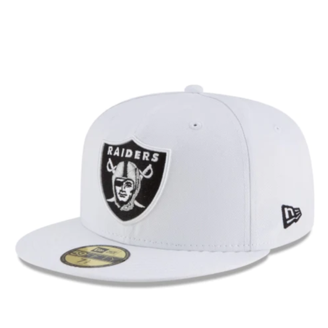 New Era NFL Las Vegas Raiders White 59FIFTY Fitted Hat
