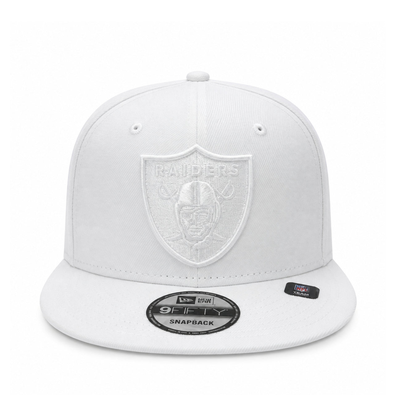 New Era Las Vegas Raiders White 9FIFTY Snapback Hat front view