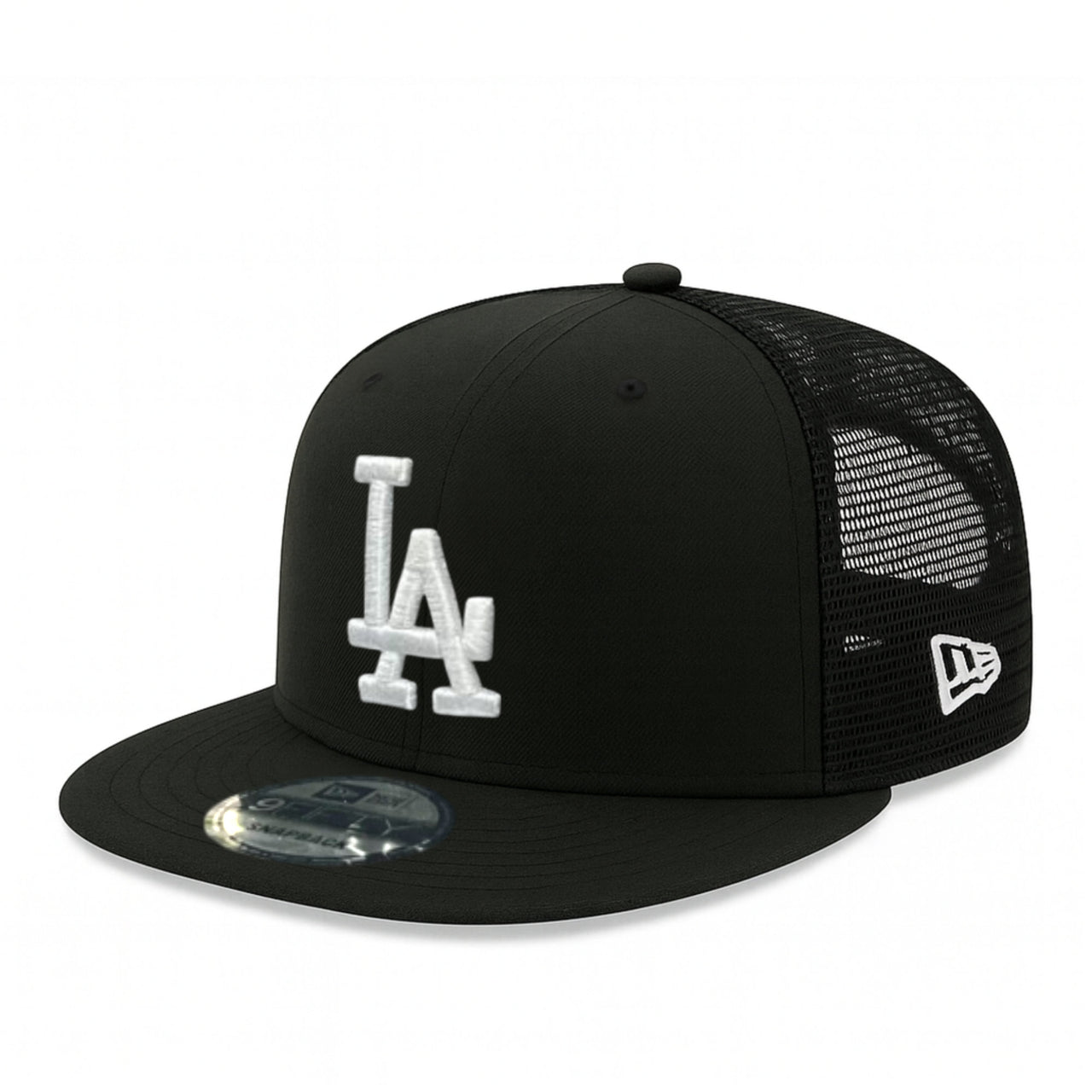 New Era Los Angeles Dodgers Black Trucker 9FIFTY Snapback Hat