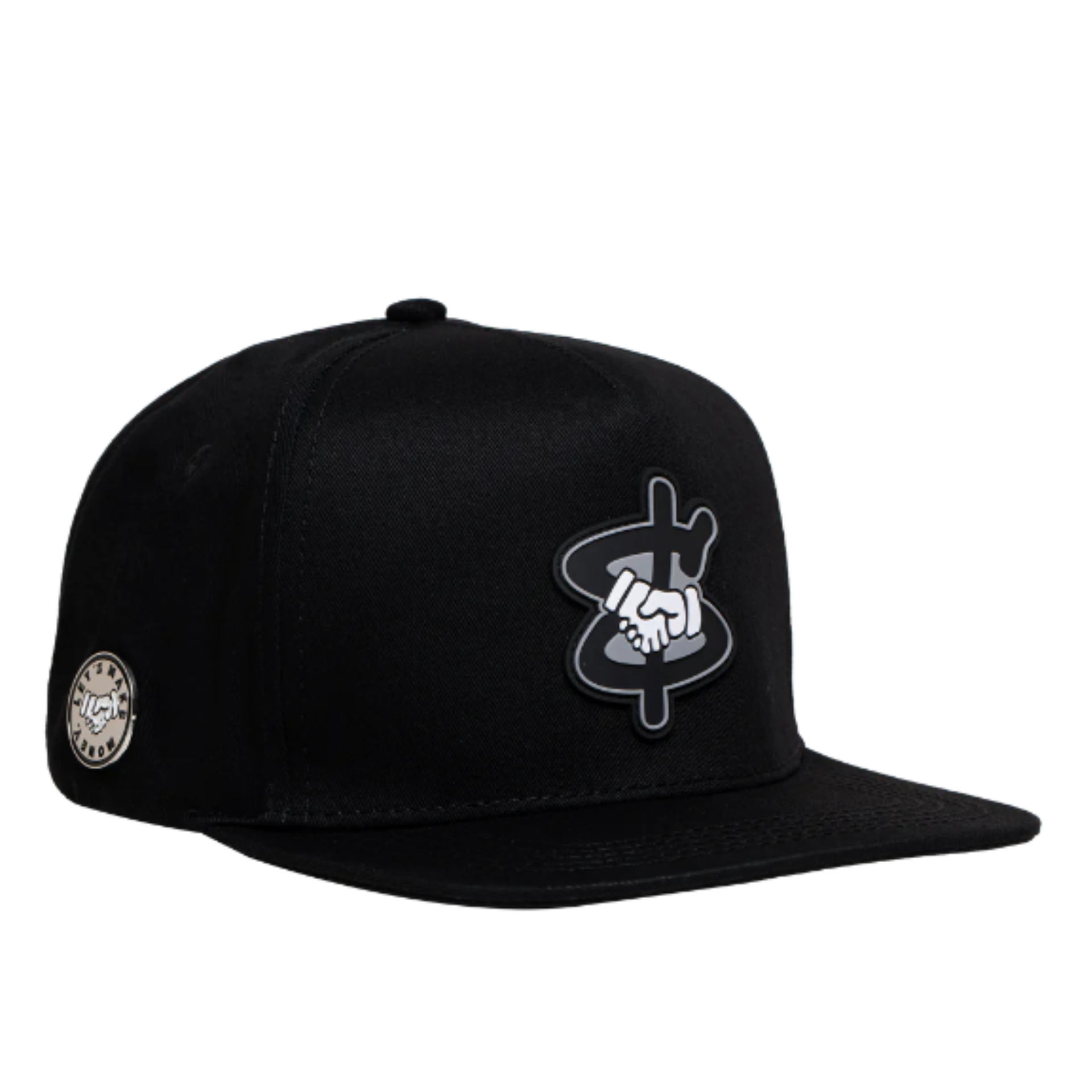 JC Hat Business US Dollar logo Snapback Hat Black