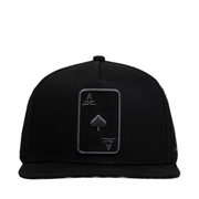 JC Hat Ace logo black snapback 