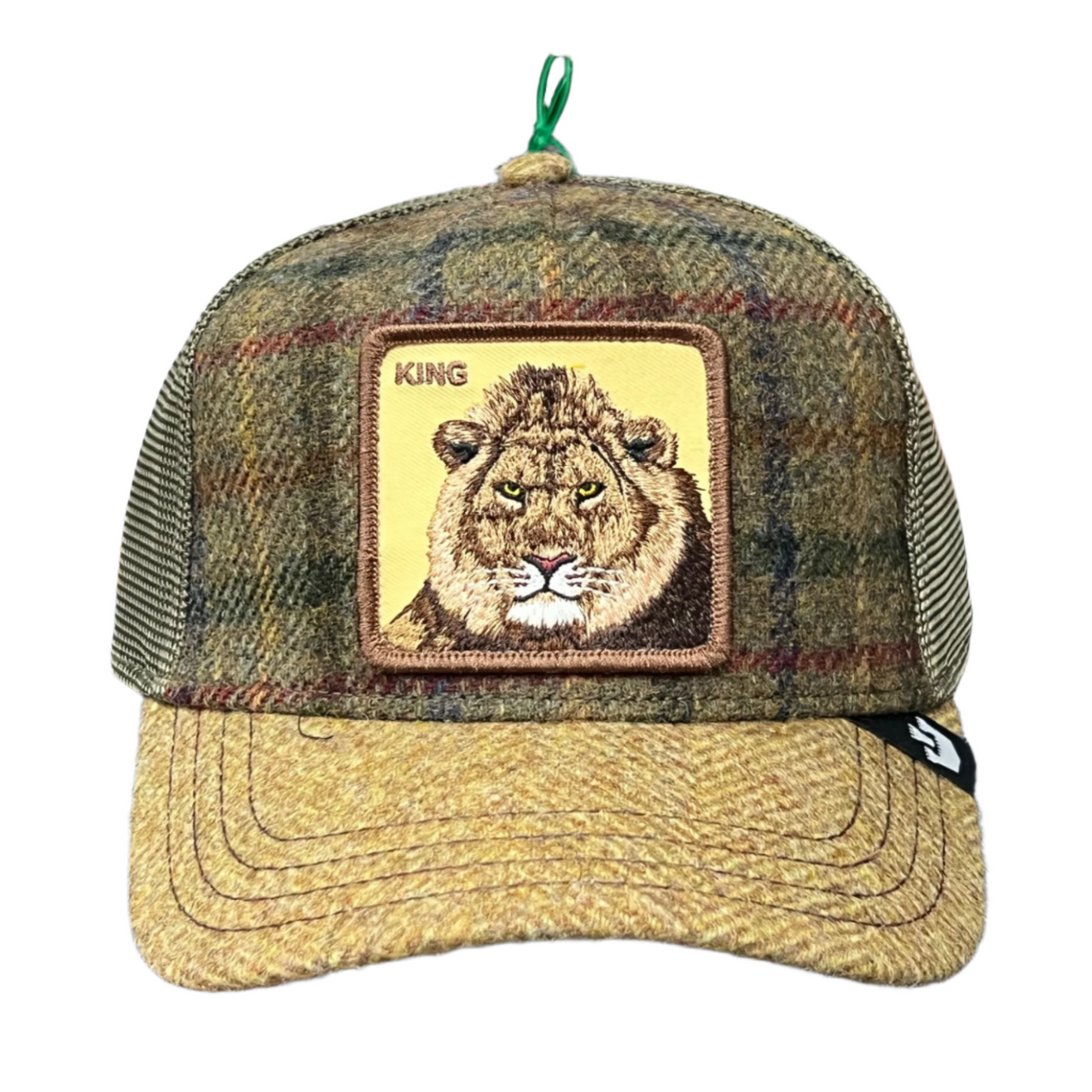 goorin bros khaki moon lion king khaki tweed snapback hat