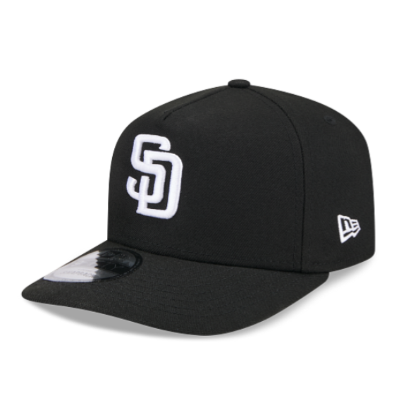 New Era San Diego Padres Black White 9FIFTY A-Frame Snapback Hat