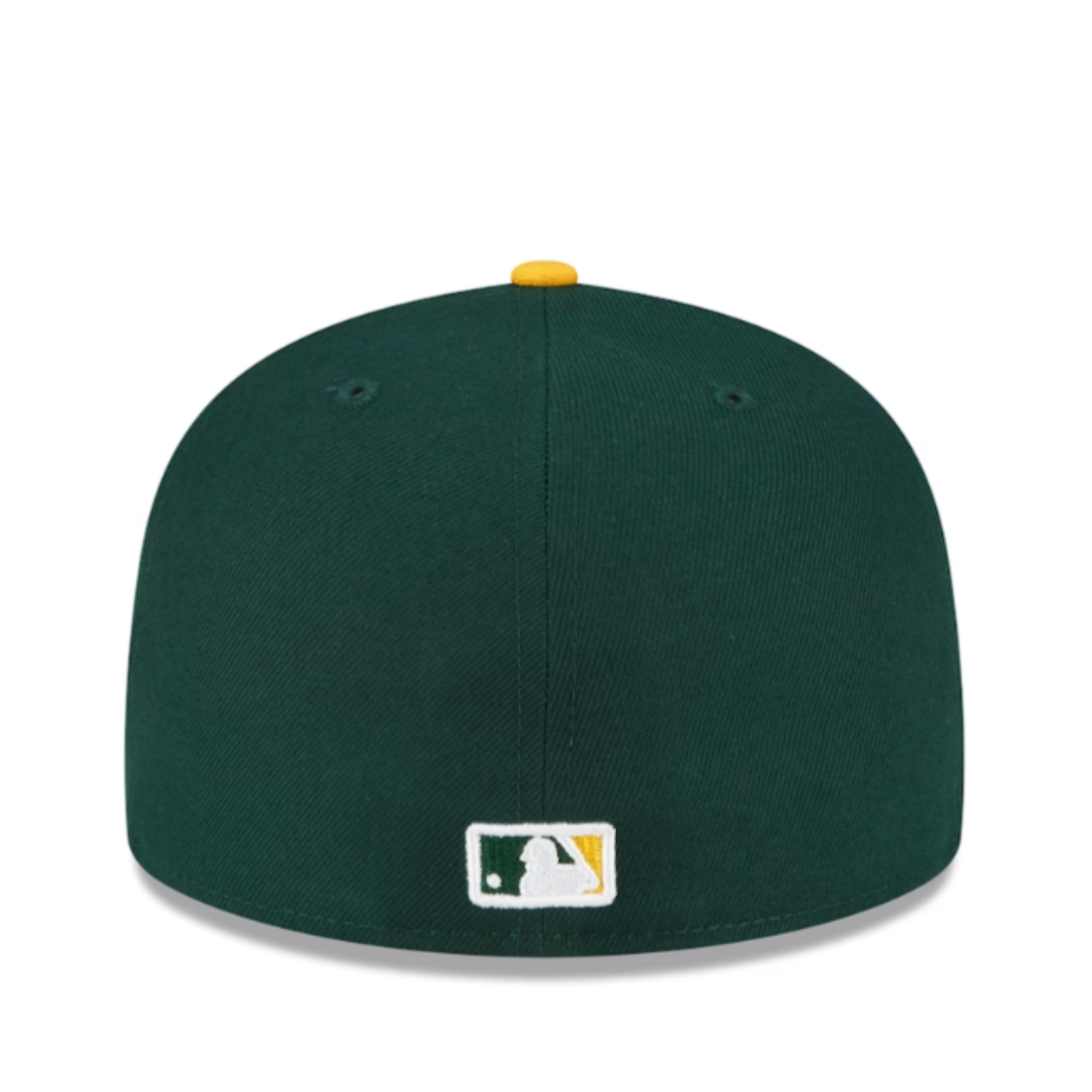 New Era MLB Oakland Athletics A's Authentic Collection Green/Yellow 2 Tone 59FIFTY Fitted Hat Back