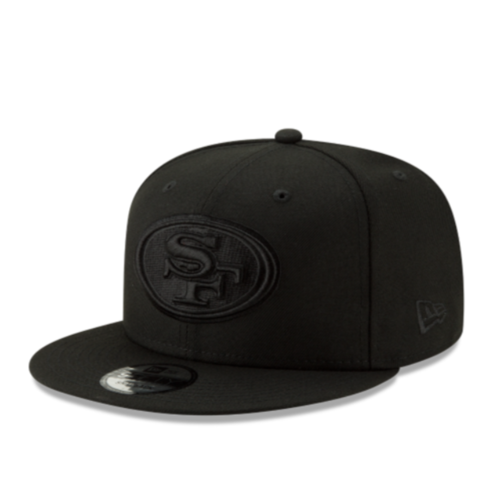 New Era 9FIFTY NFL San Francisco 49ers SF Men's Snapback Hat All Black