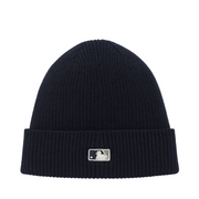 Back of New Era New York Yankees Navy Men's Skull Knit Beanie