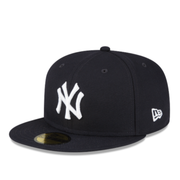 Front of New Era Men's New York Yankees Navy 2024 World Series Side Patch 59FIFTY Fitted Hat