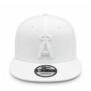 New Era Los Angeles Angels White 9FIFTY Snapback Hat front view