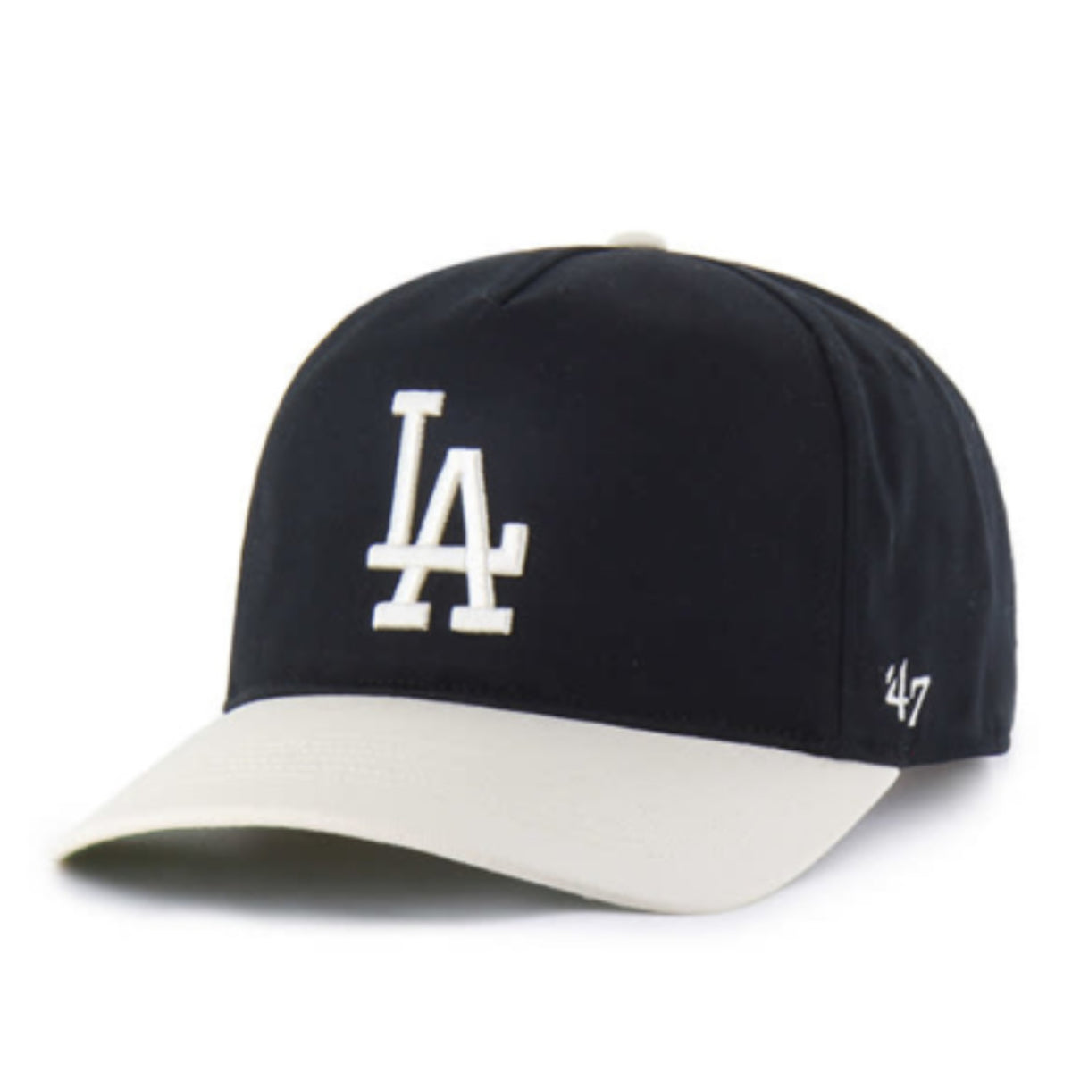 '47 Brand Los Angeles Dodgers Black Two Tone Hitch Snapback front view