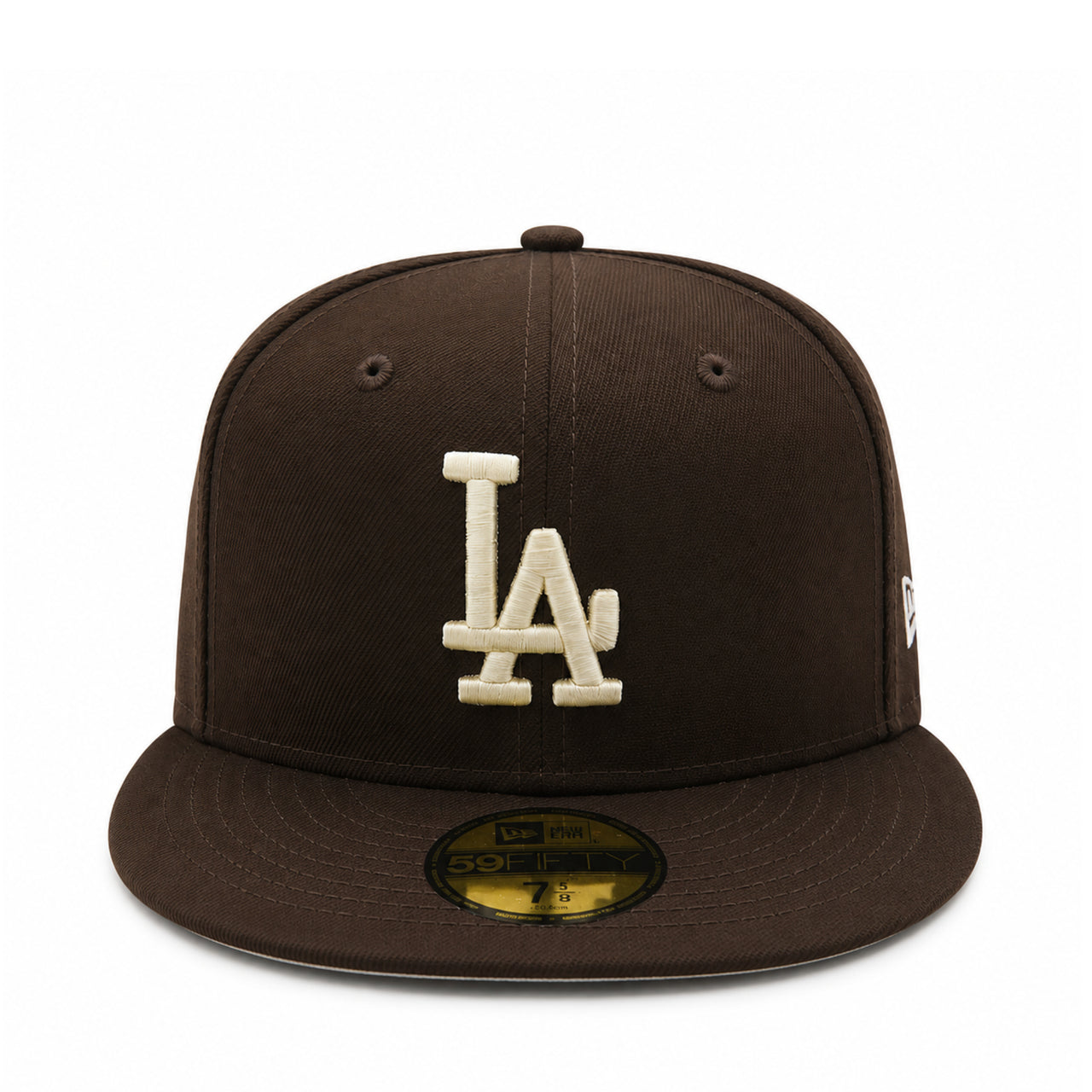 New Era Los Angeles Dodgers Brown 59FIFTY Fitted Hat front view