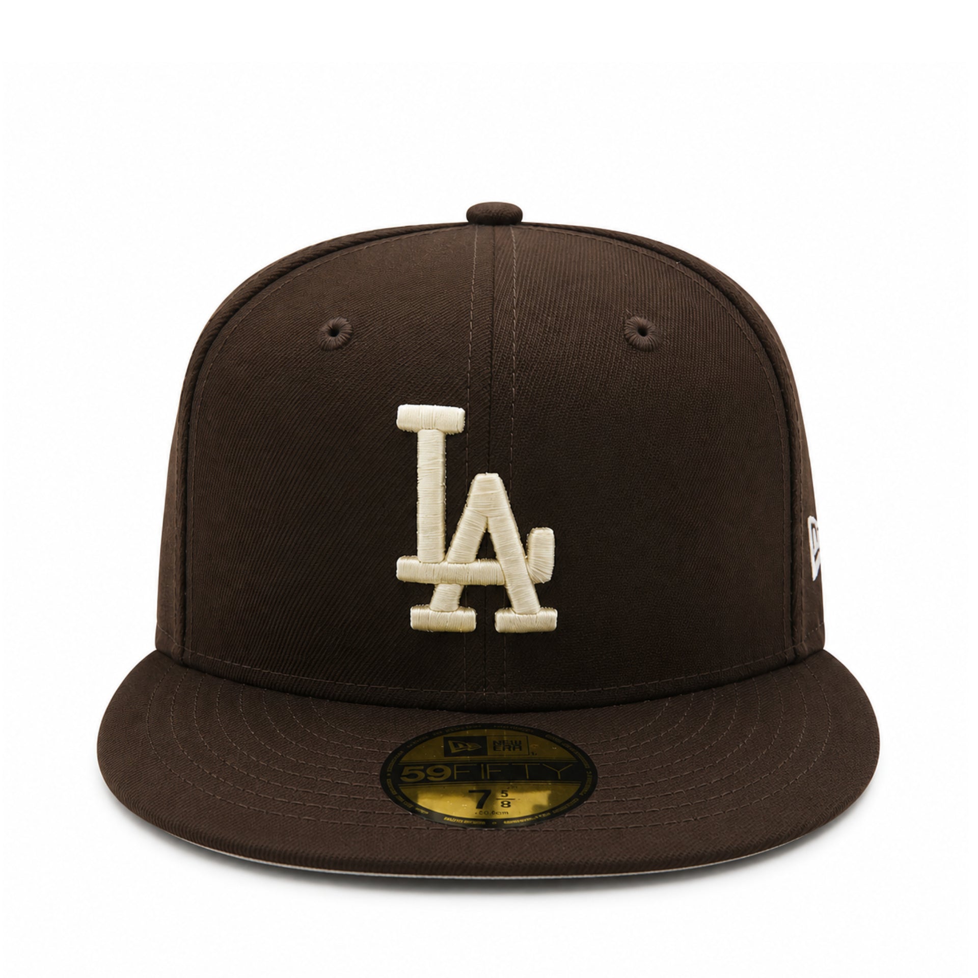 New Era Los Angeles Dodgers Brown 59FIFTY Fitted Hat front view