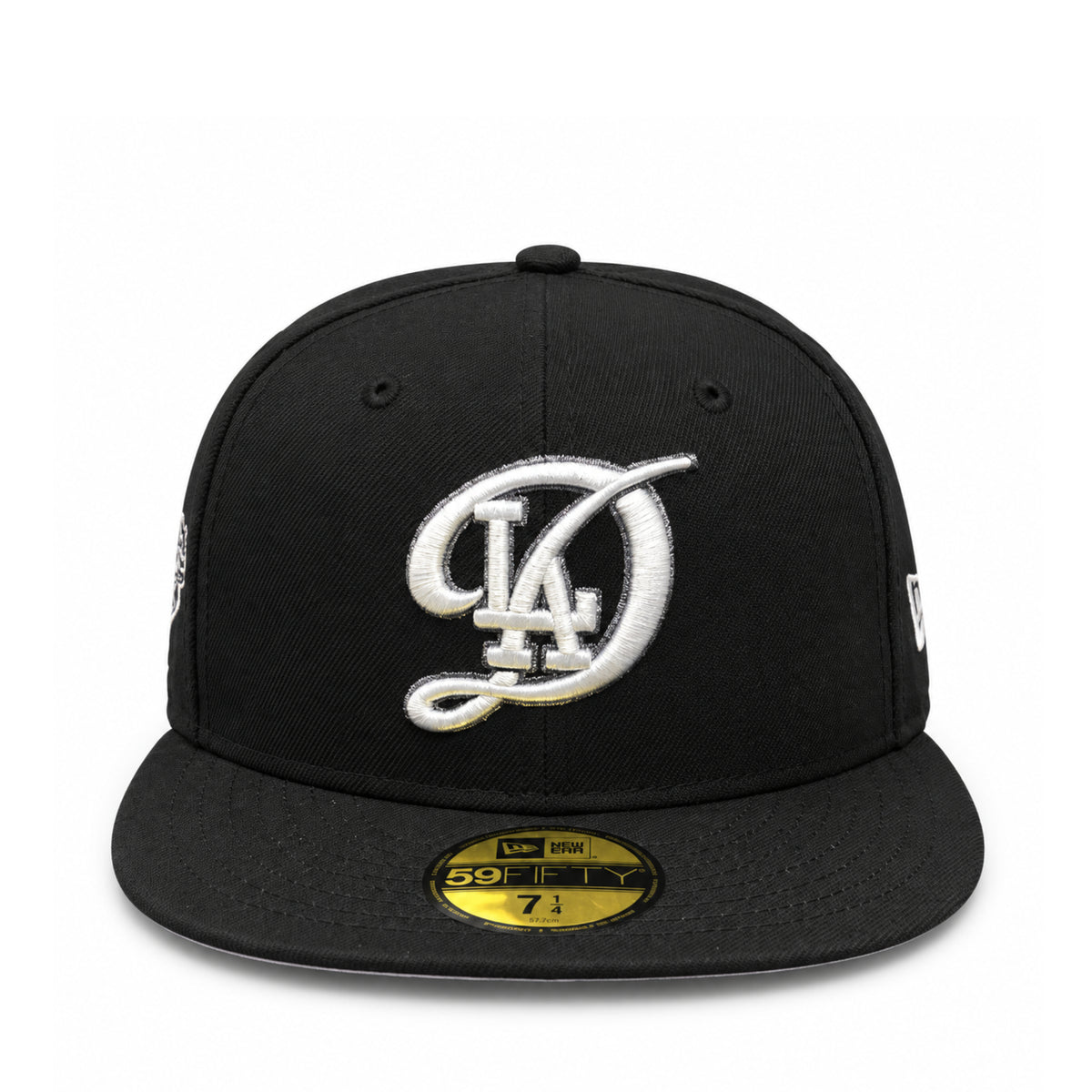 New Era Los Angeles Dodgers World Series City Connect Black 59FIFTY Fitted Hat front view