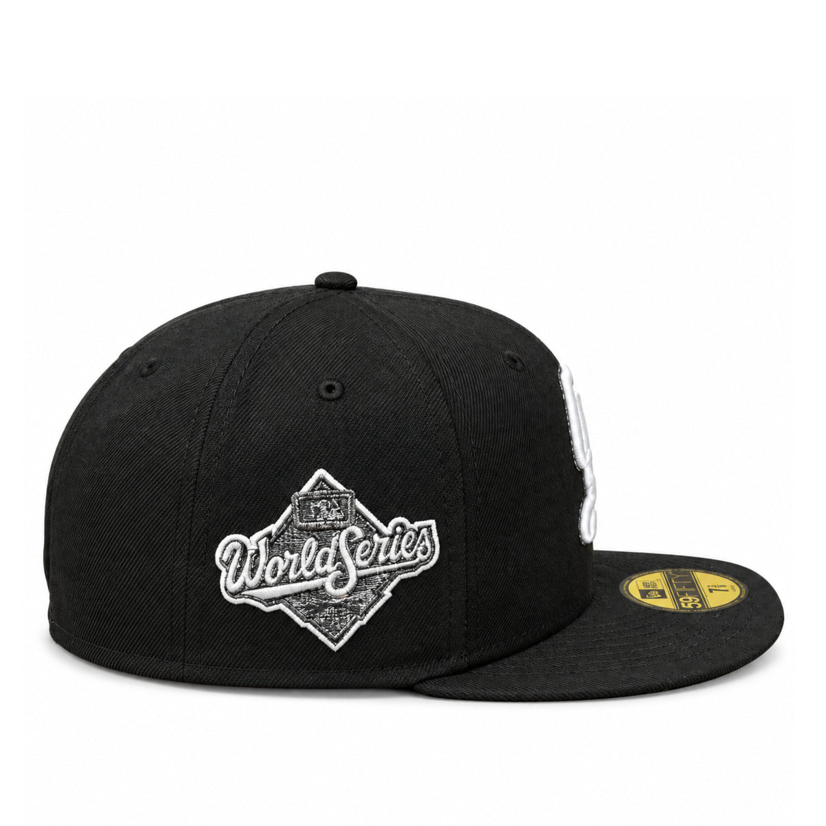 New Era Los Angeles Dodgers World Series City Connect Black 59FIFTY Fitted Hat side view