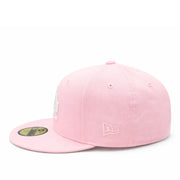 New Era Los Angeles Dodgers LA 59FIFTY Fitted Hat Pink White side view