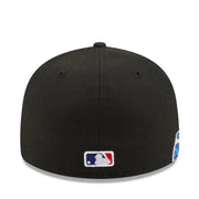 New Era Los Angeles Dodgers Surf Tide Black 59FIFTY Fitted Hat back view