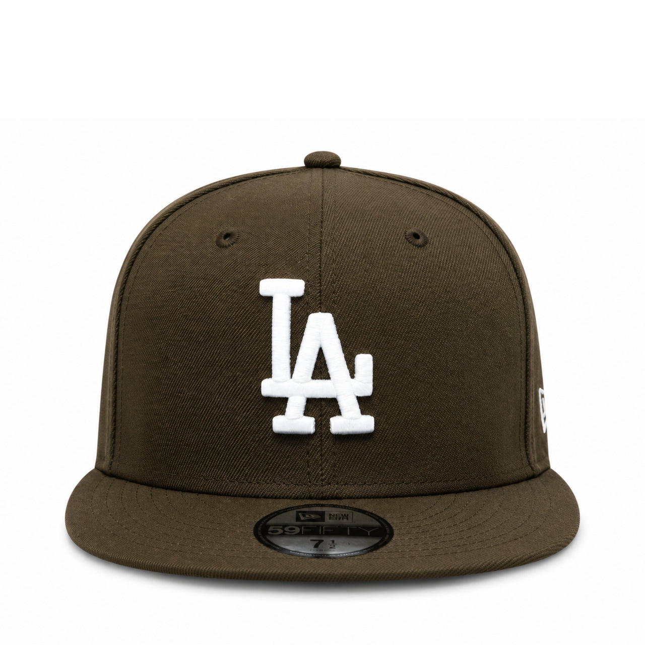 New Era Los Angeles Dodgers Walnut Brown 9FIFTY Snapback Hat front view