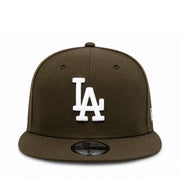 New Era Los Angeles Dodgers Walnut Brown 9FIFTY Snapback Hat front view