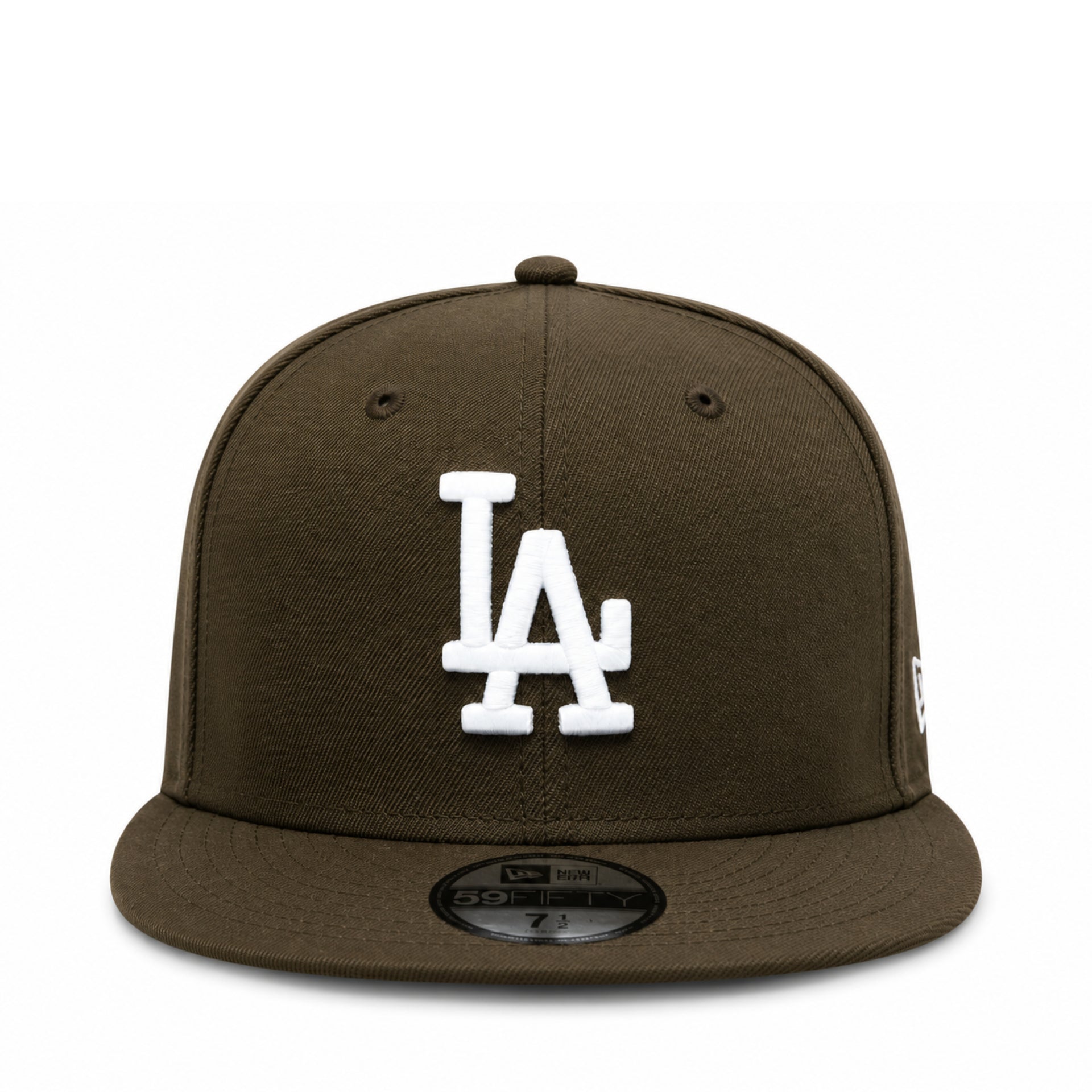 New Era Los Angeles Dodgers Walnut Brown 9FIFTY Snapback Hat front view
