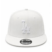 New Era Los Angeles Dodgers White 9FIFTY Snapback Hat front view