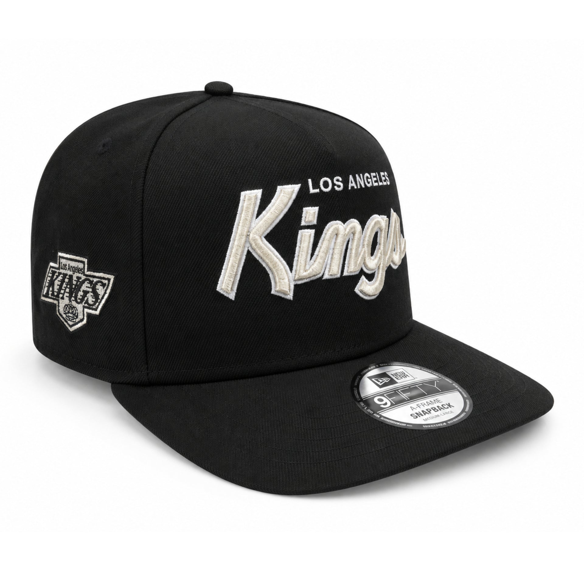 New Era Los Angeles Kings 9FIFTY A-Frame Curved Snapback Hat front right view