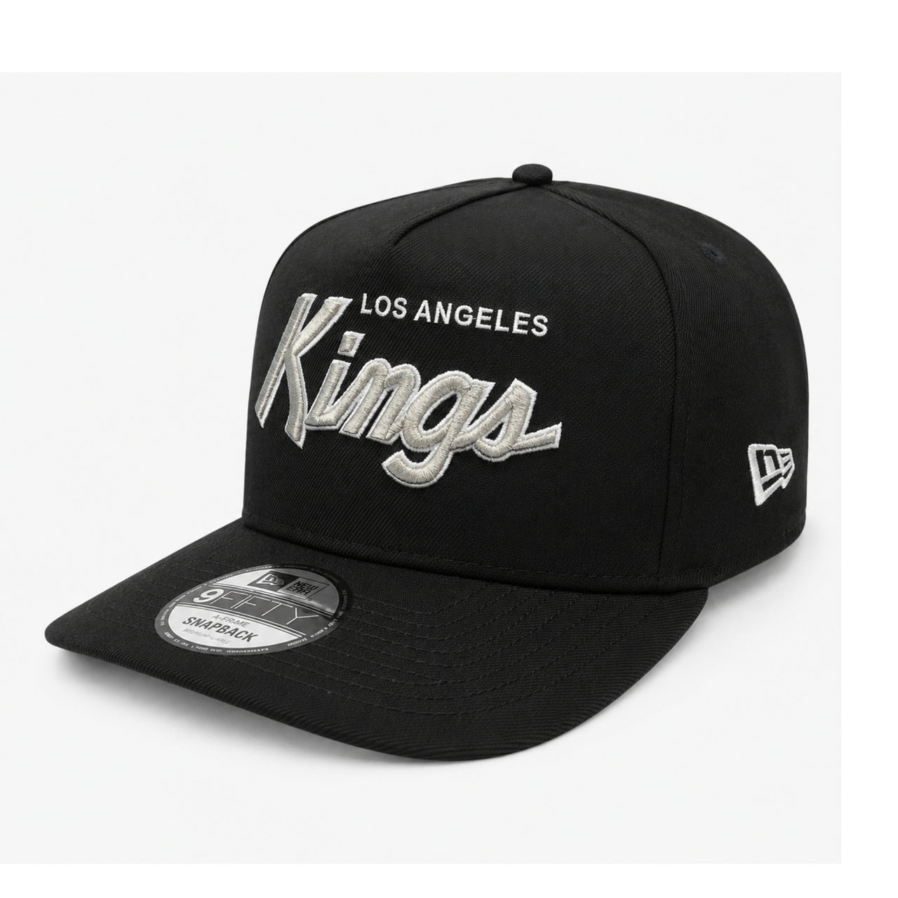 New Era Los Angeles Kings 9FIFTY A-Frame Curved Snapback Hat front left view