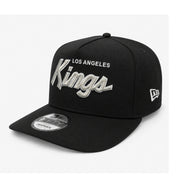 New Era Los Angeles Kings 9FIFTY A-Frame Curved Snapback Hat front left view